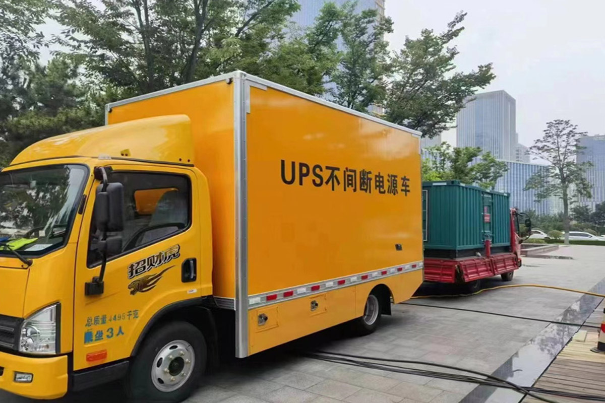 岐山发电机租赁施工现场