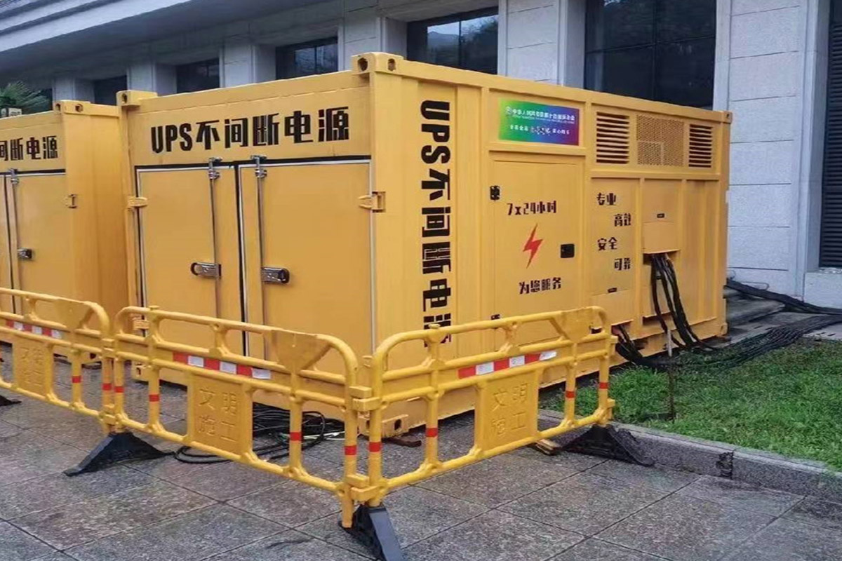 岐山发电机租赁施工现场