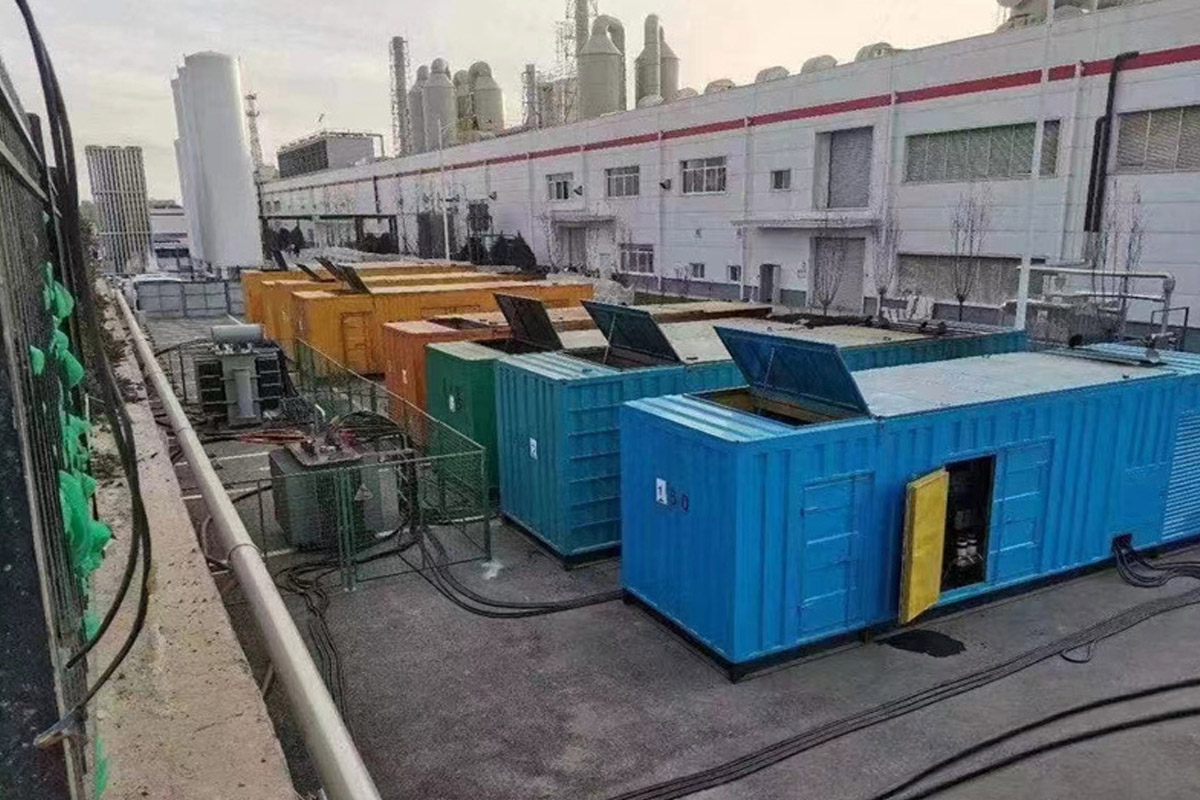 岐山发电机租赁施工现场